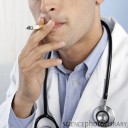 Doctor smoking